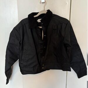 Black Jacket with Fur Collar